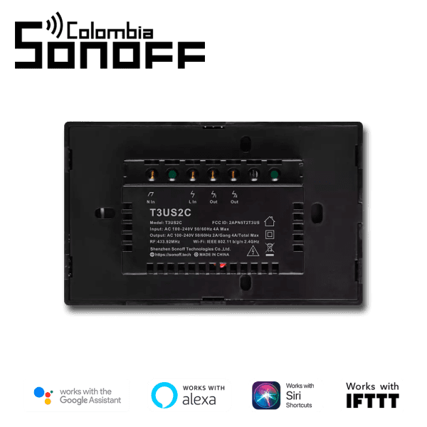 Interruptor táctil doble T3US - Imagen 4