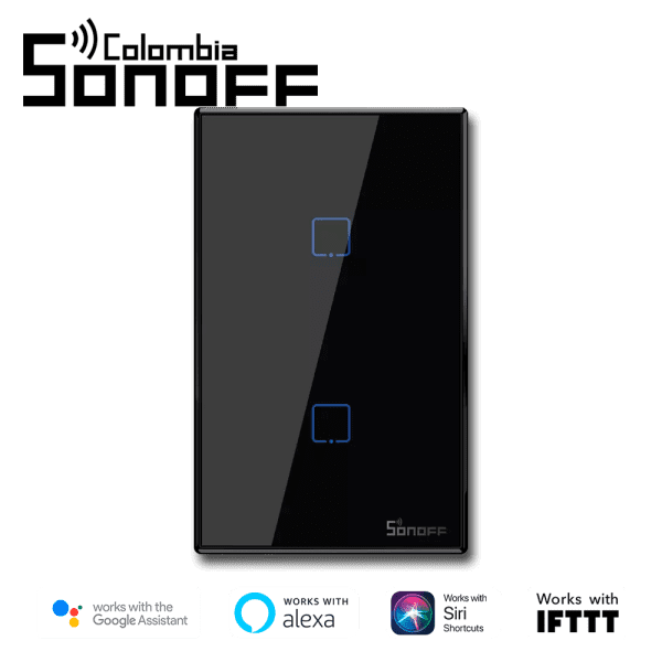 Interruptor táctil doble T3US - Imagen 2