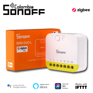 Relé inteligente Dual Zigbee sin neutro