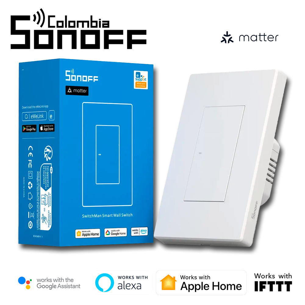 Interruptor sencillo M5 Matter Blanco