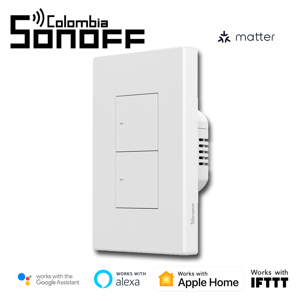 Interruptor doble M5 Matter Blanco - Imagen 2