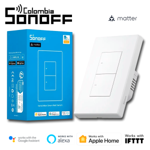 Interruptor doble M5 Matter Blanco